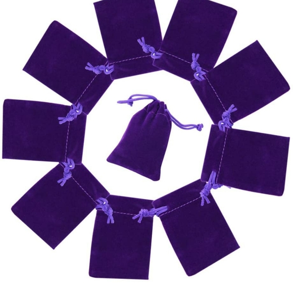 Jewelry pouches 2x3 velvet cloth - Picture 6 of 8